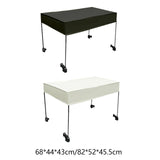 Maxbell Removable Awning Canopy with Rods Attachment for Folding Cart Camping Picnic M and Black