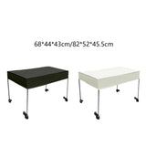 Maxbell Removable Awning Canopy with Rods Attachment for Folding Cart Camping Picnic M and Black