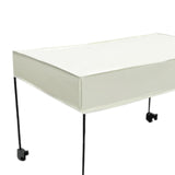 Maxbell Removable Awning Canopy with Rods Attachment for Folding Cart Camping Picnic M and Beige