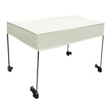 Maxbell Removable Awning Canopy with Rods Attachment for Folding Cart Camping Picnic M and Beige