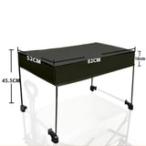 Maxbell Removable Awning Canopy with Rods Attachment for Folding Cart Camping Picnic L and Black