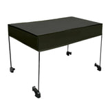 Maxbell Removable Awning Canopy with Rods Attachment for Folding Cart Camping Picnic L and Black