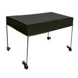 Maxbell Removable Awning Canopy with Rods Attachment for Folding Cart Camping Picnic L and Black