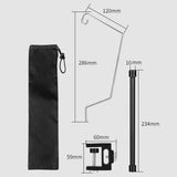 Maxbell Camping Lantern Stand Aluminum Alloy Lantern Pole for BBQ Picnic Backpacking Set B