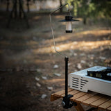 Maxbell Camping Lantern Stand Aluminum Alloy Lantern Pole for BBQ Picnic Backpacking Set B