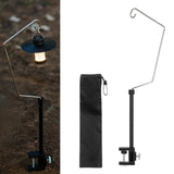 Maxbell Camping Lantern Stand Aluminum Alloy Lantern Pole for BBQ Picnic Backpacking Set B