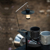 Maxbell Camping Lantern Stand Aluminum Alloy Lantern Pole for BBQ Picnic Backpacking Set C