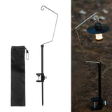 Maxbell Camping Lantern Stand Aluminum Alloy Lantern Pole for BBQ Picnic Backpacking Set C
