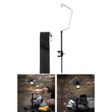 Maxbell Camping Lantern Stand Aluminum Alloy Lantern Pole for BBQ Picnic Backpacking Set C
