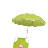 Maxbell Kids Camping Chair with Umbrella Practical Portable for Garden Outside Trips Flamingo