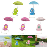 Maxbell Kids Camping Chair with Umbrella Practical Portable for Garden Outside Trips Flamingo