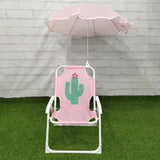 Maxbell Kids Camping Chair with Umbrella Practical Portable for Garden Outside Trips plant