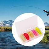 Maxbell 50x Fishing Lures Gear Artificial Fishing Lures for Mandarin Fish Bass Perch