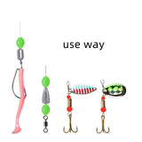 Maxbell 1000x Fishing Beads Kit Fishing Tackle Tools for Salmon Yellow Perch Outdoor