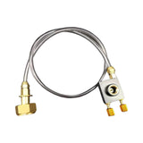 Maxbell Gas Refill Adapter with Hose Split Furnace Converter for Hiking Outdoor Grill Style A