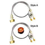 Maxbell Gas Refill Adapter with Hose Split Furnace Converter for Hiking Outdoor Grill Style A