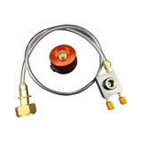 Maxbell Gas Refill Adapter with Hose Split Furnace Converter for Hiking Outdoor Grill Style B