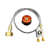 Maxbell Gas Refill Adapter with Hose Split Furnace Converter for Hiking Outdoor Grill Style B