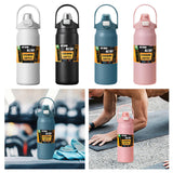 Maxbell 27oz Insulated Water Bottle Outside Water Bottle for Exercise Backpacking Gym White