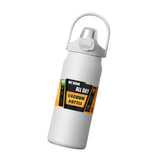 Maxbell 27oz Insulated Water Bottle Outside Water Bottle for Exercise Backpacking Gym White
