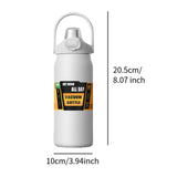 Maxbell 27oz Insulated Water Bottle Outside Water Bottle for Exercise Backpacking Gym White
