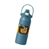 Maxbell 27oz Insulated Water Bottle Outside Water Bottle for Exercise Backpacking Gym Blue