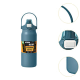 Maxbell 27oz Insulated Water Bottle Outside Water Bottle for Exercise Backpacking Gym Blue