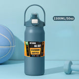 Maxbell 27oz Insulated Water Bottle Outside Water Bottle for Exercise Backpacking Gym Blue