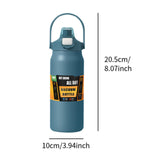 Maxbell 27oz Insulated Water Bottle Outside Water Bottle for Exercise Backpacking Gym Blue
