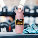 Maxbell 27oz Insulated Water Bottle Outside Water Bottle for Exercise Backpacking Gym Pink