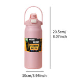 Maxbell 27oz Insulated Water Bottle Outside Water Bottle for Exercise Backpacking Gym Pink