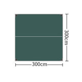 Maxbell Camping Tarp 9.8x9.8ft Rain Tarp Awning Tent Tarp for Beach Picnic Traveling Green