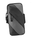Maxbell Sports Armband Universal Wrist Pouch Phone Sleeve for Sport Jogging Home Gym black gray