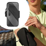 Maxbell Sports Armband Universal Wrist Pouch Phone Sleeve for Sport Jogging Home Gym black gray