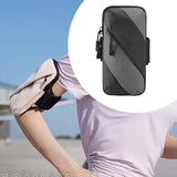 Maxbell Sports Armband Universal Wrist Pouch Phone Sleeve for Sport Jogging Home Gym black gray