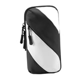 Maxbell Sports Armband Universal Wrist Pouch Phone Sleeve for Sport Jogging Home Gym black white