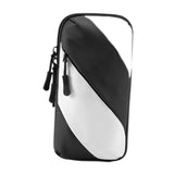 Maxbell Sports Armband Universal Wrist Pouch Phone Sleeve for Sport Jogging Home Gym black white