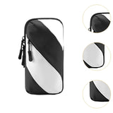 Maxbell Sports Armband Universal Wrist Pouch Phone Sleeve for Sport Jogging Home Gym black white