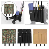 Maxbell Fishing Rod Holder Bag Folding Detachable Organizer for Camping Cart Outdoor Camouflage