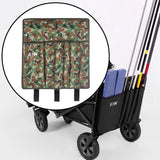 Maxbell Fishing Rod Holder Bag Folding Detachable Organizer for Camping Cart Outdoor Camouflage