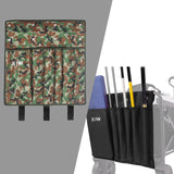 Maxbell Fishing Rod Holder Bag Folding Detachable Organizer for Camping Cart Outdoor Camouflage