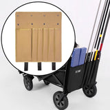 Maxbell Fishing Rod Holder Bag Folding Detachable Organizer for Camping Cart Outdoor Khaki