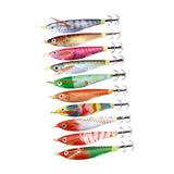 Maxbell 10 Pieces Luminous Squid Jig Hooks Squid Hooks for Outdoor Fishing Saltwater