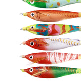 Maxbell 10 Pieces Luminous Squid Jig Hooks Squid Hooks for Outdoor Fishing Saltwater