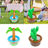 Maxbell Inflatable Beer Cooler Decor Drink Cooler for Hawaiian Party Picnic Birthday Coconut Tree 65x45cm