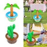 Maxbell Inflatable Beer Cooler Decor Drink Cooler for Hawaiian Party Picnic Birthday Coconut Tree 65x45cm