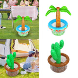 Maxbell Inflatable Beer Cooler Decor Drink Cooler for Hawaiian Party Picnic Birthday Coconut Tree 65x45cm