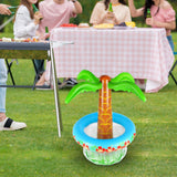 Maxbell Inflatable Beer Cooler Decor Drink Cooler for Hawaiian Party Picnic Birthday Coconut Tree 65x45cm