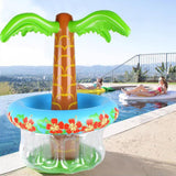 Maxbell Inflatable Beer Cooler Decor Drink Cooler for Hawaiian Party Picnic Birthday Coconut Tree 65x45cm