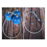 Maxbell Propane Tank Adapter Hose Replacement Butane Adapter for Outdoor Camping BBQ